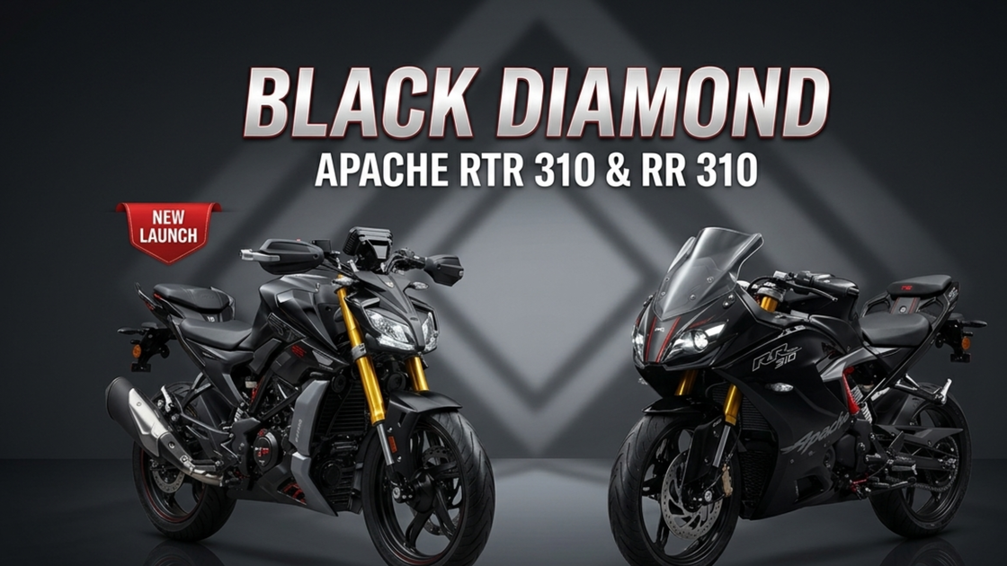 TVS Apache RTR 310 & RR 310 Black Diamond Editions