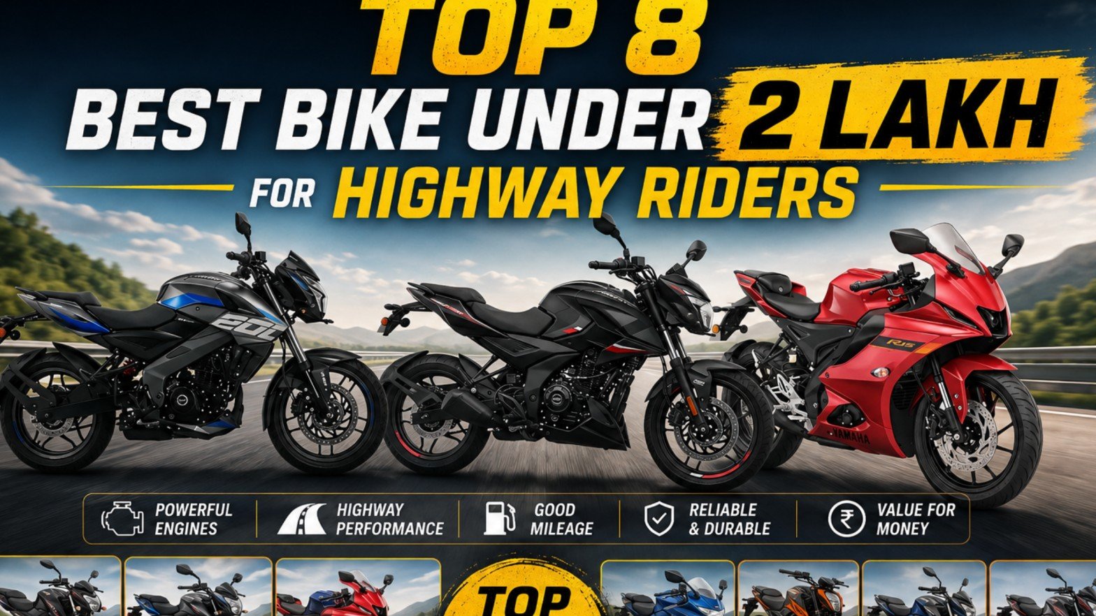 Best Bikes for Highway Riding Under ₹2 Lakh in
